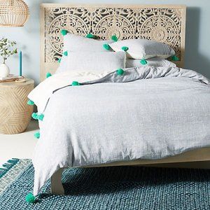 [SOLD] Anthropologie Tasselled Duvet Cover